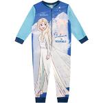 Bunte Die Eiskönigin Elsa Kinderschlafoveralls mit Reißverschluss aus Fleece für Mädchen Größe 98 