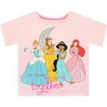 Pinke Disney Prinzessinnen Arielle Kinder T-Shirts für Mädchen Größe 128 