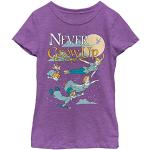 Auberginefarbene Kurzärmelige Peter Pan Tinkerbell Kinder T-Shirts für Mädchen 