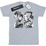 Graue Kurzärmelige Entenhausen Micky Maus T-Shirts aus Baumwolle für Herren Größe XL 