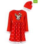 Reduzierte Rote Entenhausen Minnie Maus Kindernachthemden & Kindernachtkleider aus Polyester für Mädchen Größe 98 