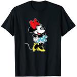 Schwarze Entenhausen Minnie Maus T-Shirts für Damen Größe S 