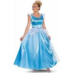 Blaue Cinderella Aschenputtel Prinzessin-Kostüme aus Mesh für Damen Größe M 