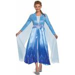Hellblaue Die Eiskönigin Elsa Prinzessin-Kostüme mit Glitzer für Damen Größe M 
