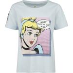 Hellblaue Disney Prinzessinnen T-Shirts für Damen Größe XXL 