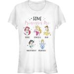 Weiße Kurzärmelige Disney Prinzessinnen T-Shirts aus Baumwolle für Damen Größe XL 