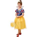 Reduzierte Gelbe Schneewittchen Prinzessin Schneewittchen Prinzessin-Kostüme mit Glitzer aus Polyester für Kinder Größe 128 