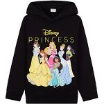 Schwarze Disney Prinzessinnen Kinderhoodies & Kapuzenpullover für Kinder aus Baumwolle für Mädchen Größe 98 
