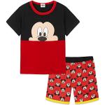 Schwarze Entenhausen Micky Maus Kinderschlafanzüge & Kinderpyjamas aus Baumwolle für Jungen 