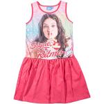 Pinke Soy Luna Rundhals-Ausschnitt Druckkleider & bedruckte Kinderkleider aus Jersey für Mädchen Größe 140 