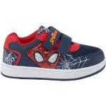 Reduzierte Blaue Spiderman Low Sneaker mit Klettverschluss aus Textil Leicht für Kinder Größe 24 