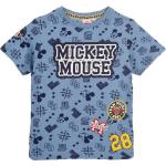 Blaue Entenhausen Micky Maus Kinder T-Shirts mit Maus-Motiv 