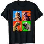 Schwarze Sesamstraße Kermit T-Shirts mit Tiermotiv für Herren Größe S 