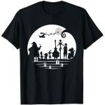 Schwarze Disney Jack Skellington Kinder T-Shirts mit Weihnachts-Motiv 