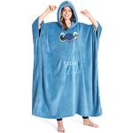 Reduzierte Blaue Oversize Lilo und Stitch Lilo Pelekai Damenhoodies & Damenkapuzenpullover aus Fleece mit Kapuze Einheitsgröße 