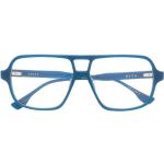 Blaue Dita Eyewear Rechteckige Herrenbrillengestelle aus Acetat 