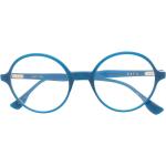 Blaue Dita Eyewear Runde Herrenbrillengestelle aus Acetat 
