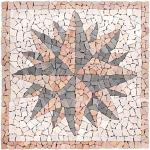 Cremefarbene Nexos Trading Mosaik Wandfliesen aus Stein 