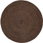 Schwarze Dixie Runde Jute-Teppiche 125 cm aus Jute 