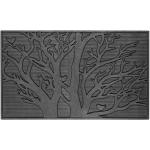 Dixie - Tree Rubber Mat, 45x75 cm - Schwarz