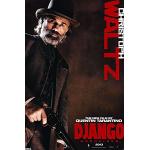Django Unchained Christoph Waltz Poster Dr. King Schultz - Exklusiv Plakat // 61 x 91,5 cm + 2 St. Schwarze Posterleisten mit Aufhängung