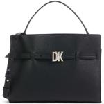 Reduzierte Schwarze DKNY Lederhandtaschen aus Rindsleder für Damen 