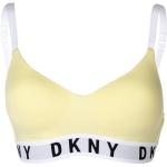 Gelbe Unifarbene DKNY Triangel-BHs ohne Bügel für Damen Größe M 
