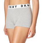DKNY Damen Cozy Boyfriend Boxer Briefs Slip, Heather Gray/White/Black, XL EU