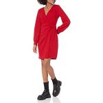 Rote Business DKNY V-Ausschnitt Damenkleider Größe M 