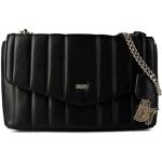 Schwarze DKNY Damenschultertaschen & Damenshoulderbags mit Reißverschluss mit Innentaschen 