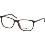 Braune DKNY Quadratische Kunststoffbrillen für Damen 