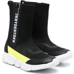 Reduzierte Schwarze DKNY Kids High Top Sneaker & Sneaker Boots mit Reißverschluss aus Textil für Kinder Größe 34 