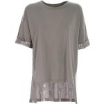 Reduzierte Graue Kurzärmelige DKNY T-Shirts für Damen Größe L für den für den Sommer 