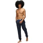 DKNY Men's Loungewear Jersey Trousers with Branded Waistband Sweatpants, Navy, 27-32