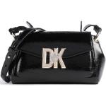 Reduzierte Schwarze DKNY Umhängetaschen aus Rindsleder für Damen 