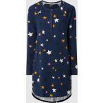 Reduzierte Dunkelblaue Sterne DKNY Damennachthemden aus Polyester Größe XS 