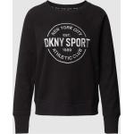 Schwarze DKNY Damensweatshirts aus Baumwollmischung Größe S 