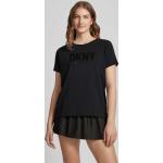 Schwarze DKNY T-Shirts aus Baumwollmischung für Damen Größe XS 
