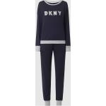 Dunkelblaue DKNY Pyjamas lang für Damen Größe XS 