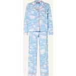 Hellblaue DKNY Pyjamas lang aus Jersey für Damen Größe S 