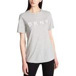 Graue Kurzärmelige DKNY T-Shirts für Damen Größe XL für den für den Sommer 