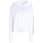 Weiße Langärmelige DKNY Damensweatshirts aus Jersey Größe XS 