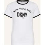 Weiße DKNY T-Shirts aus Baumwolle für Damen 