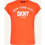 Neonorange DKNY T-Shirts aus Jersey für Damen 