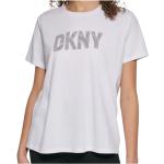 Reduzierte Weiße DKNY T-Shirts für Damen Größe M für den für den Sommer 