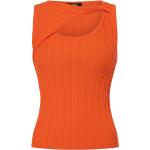 Orange DKNY Rundhals-Ausschnitt Damentops Größe XS 