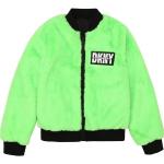 Grüne DKNY Kinderübergangsjacken mit Reißverschluss aus Polyester für Mädchen Größe 176 für den für den Winter 