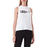 Weiße DKNY Women T-Shirts für Damen Größe L 
