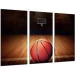 Reduzierte Moderne NBA Kunstdrucke XXL mit Basketball-Motiv aus Holz 62x97 