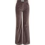 Reduzierte Braune DL1961 Wide Leg Jeans & Relaxed Fit Jeans aus Samt für Damen Größe XS 